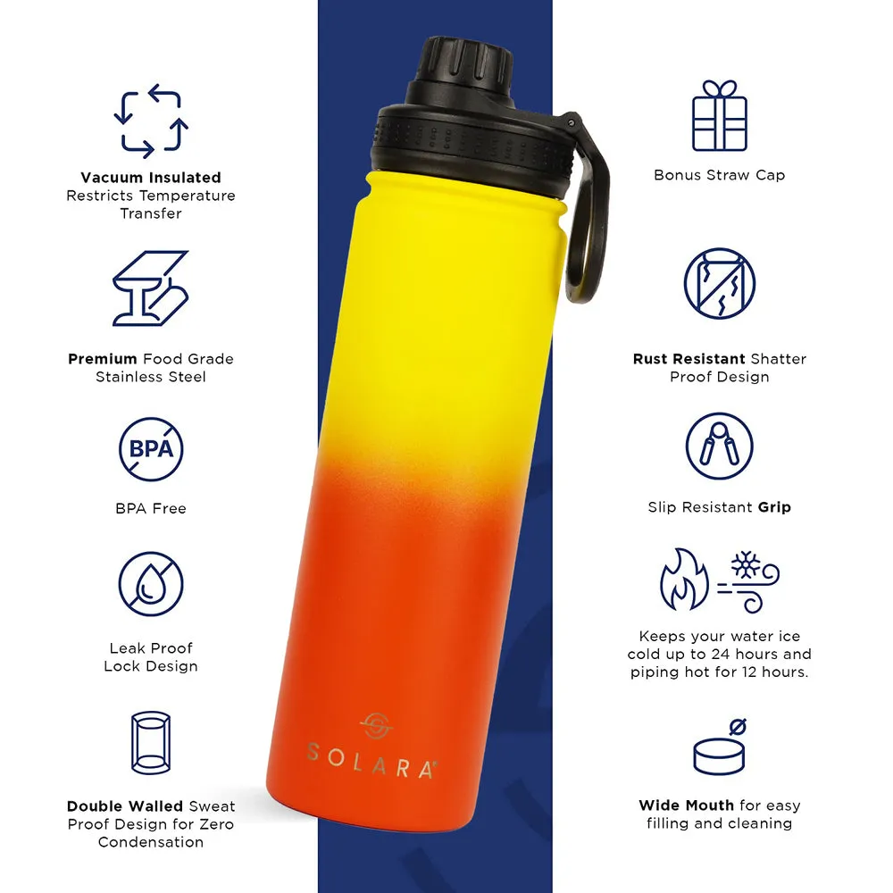 Insulated Water Bottle (2 Caps)