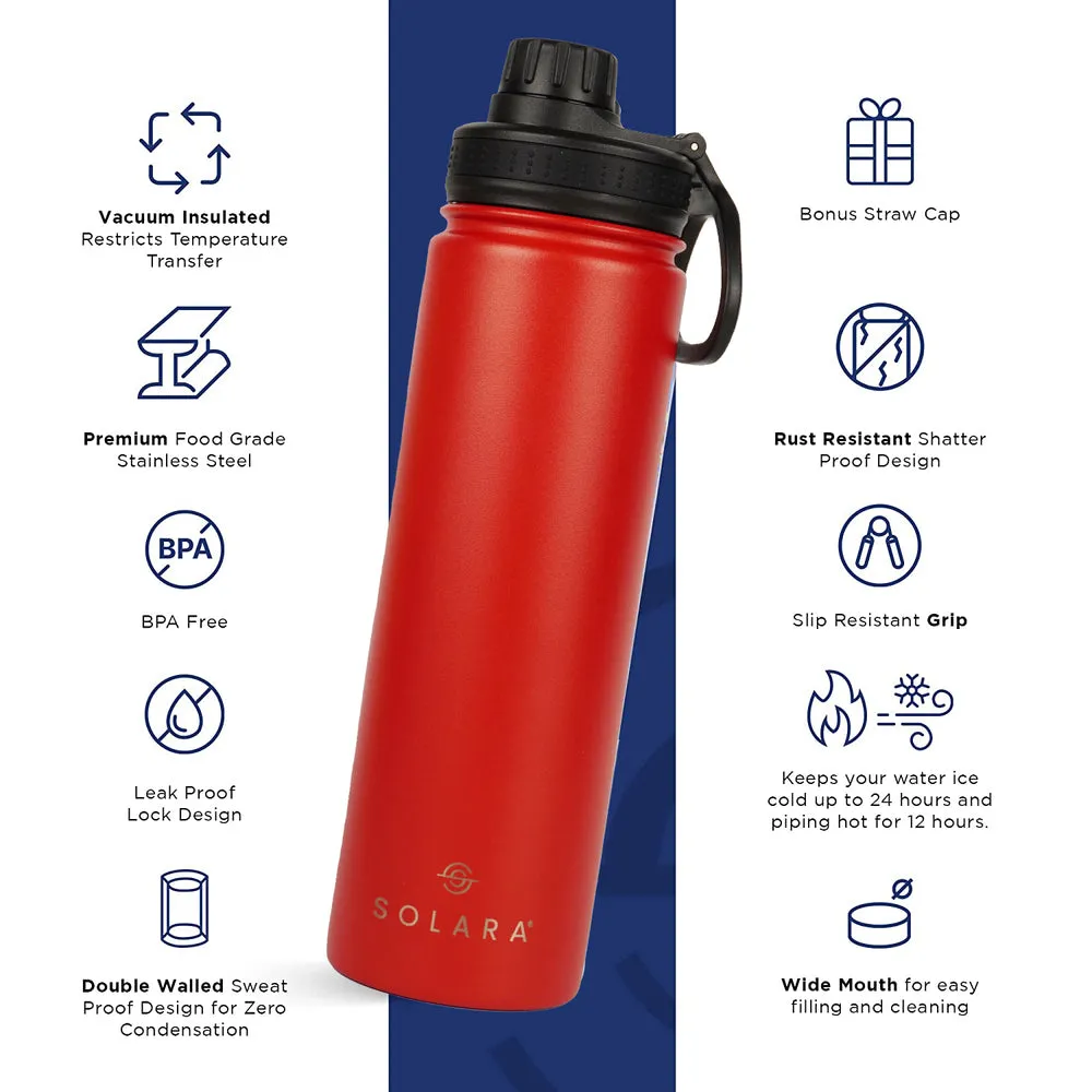 Insulated Water Bottle (2 Caps)