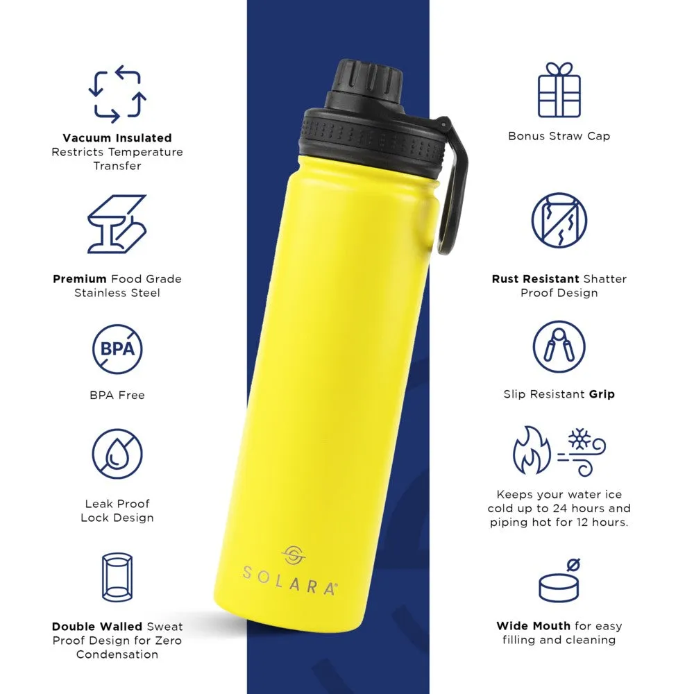 Insulated Water Bottle (2 Caps)