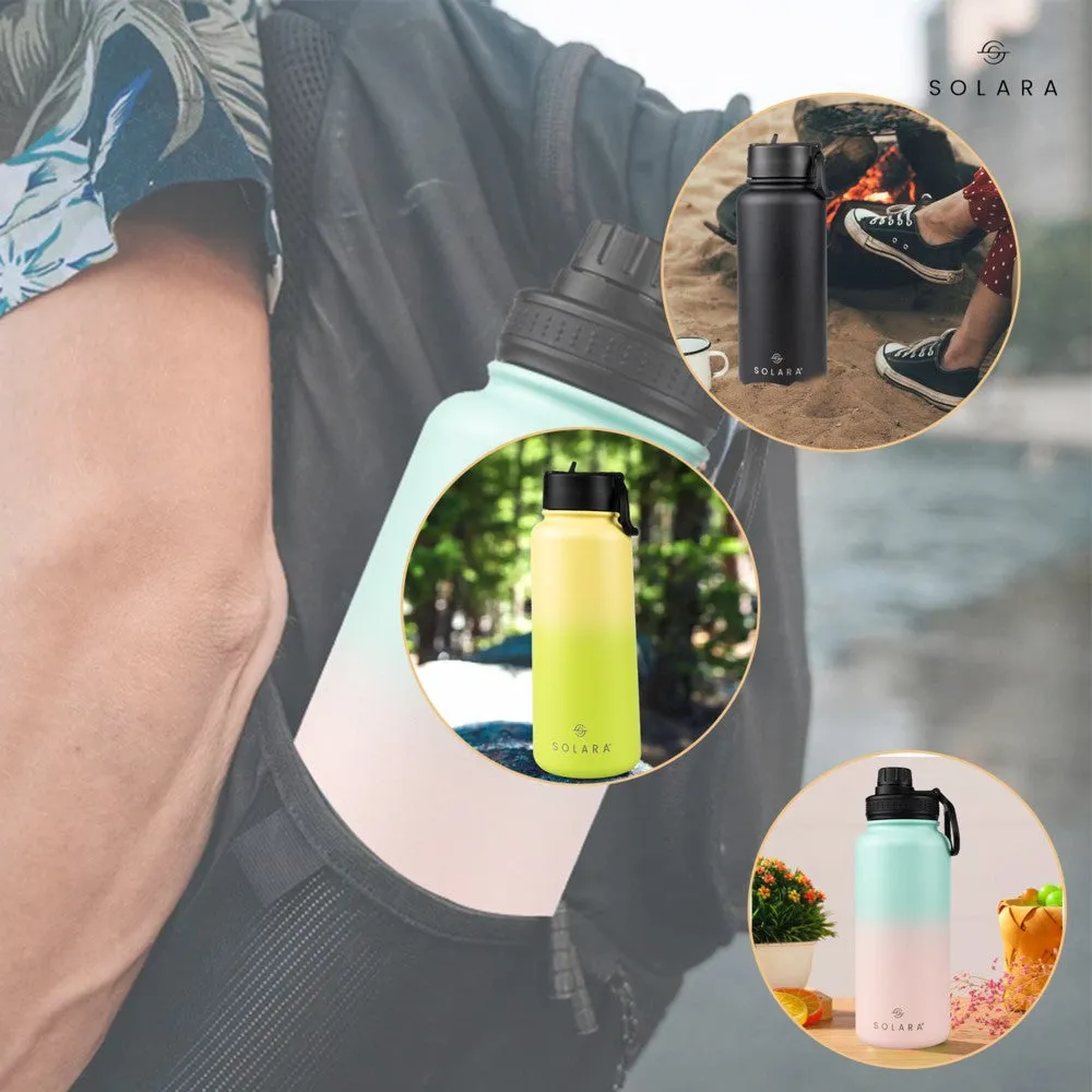 Insulated Water Bottle (2 Caps)