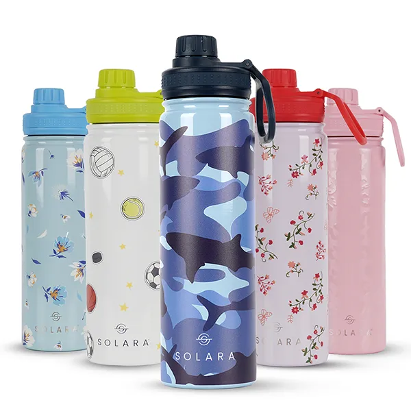 Insulated Water Bottle (2 Caps)