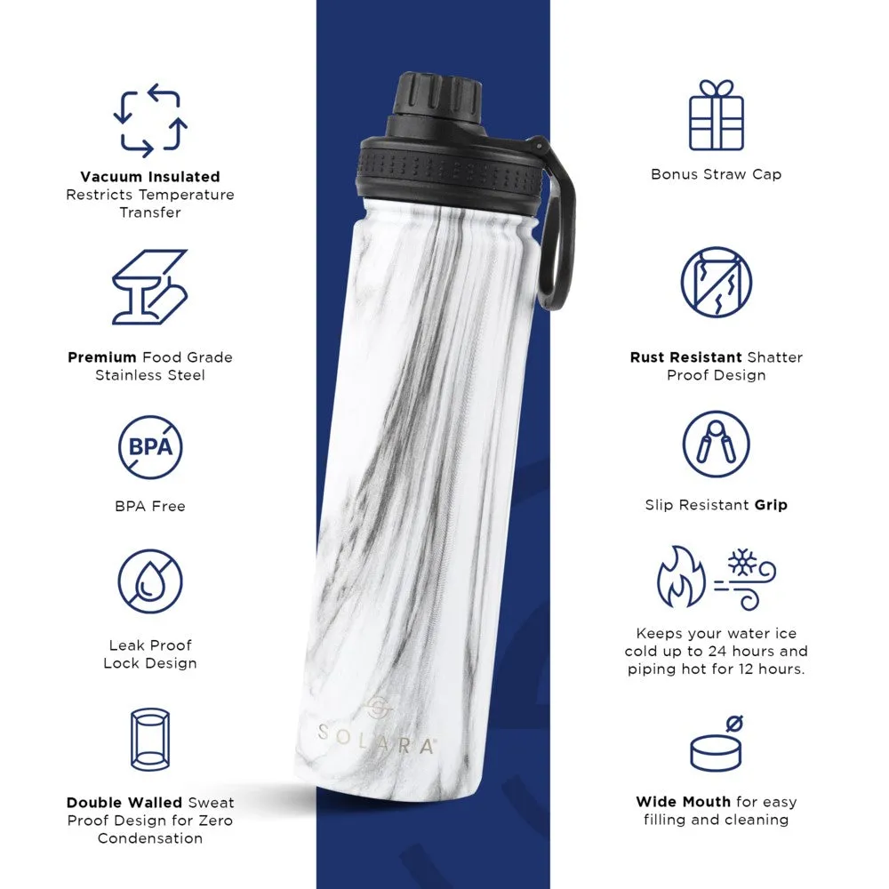 Insulated Water Bottle (2 Caps)