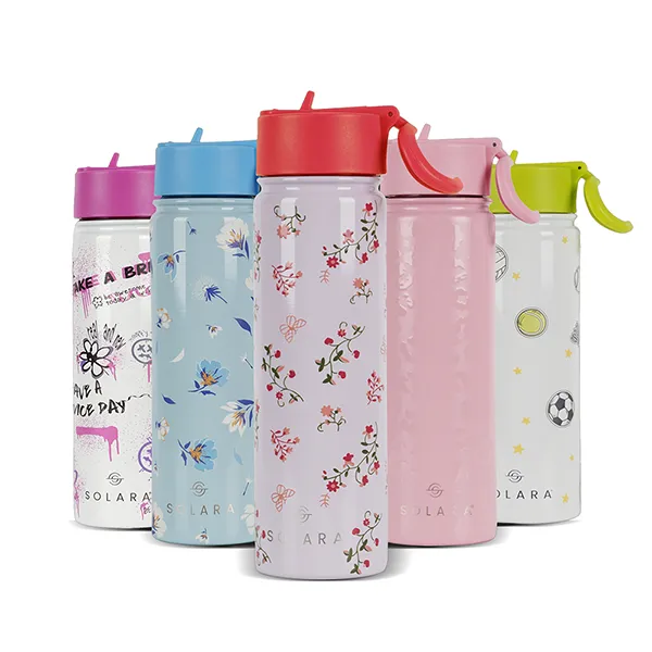 Insulated Water Bottle (2 Caps)