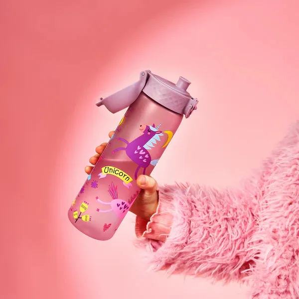 Ion8 Slim Water Bottle - Unicorns Purple