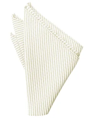 Ivory Venetian Pocket Square