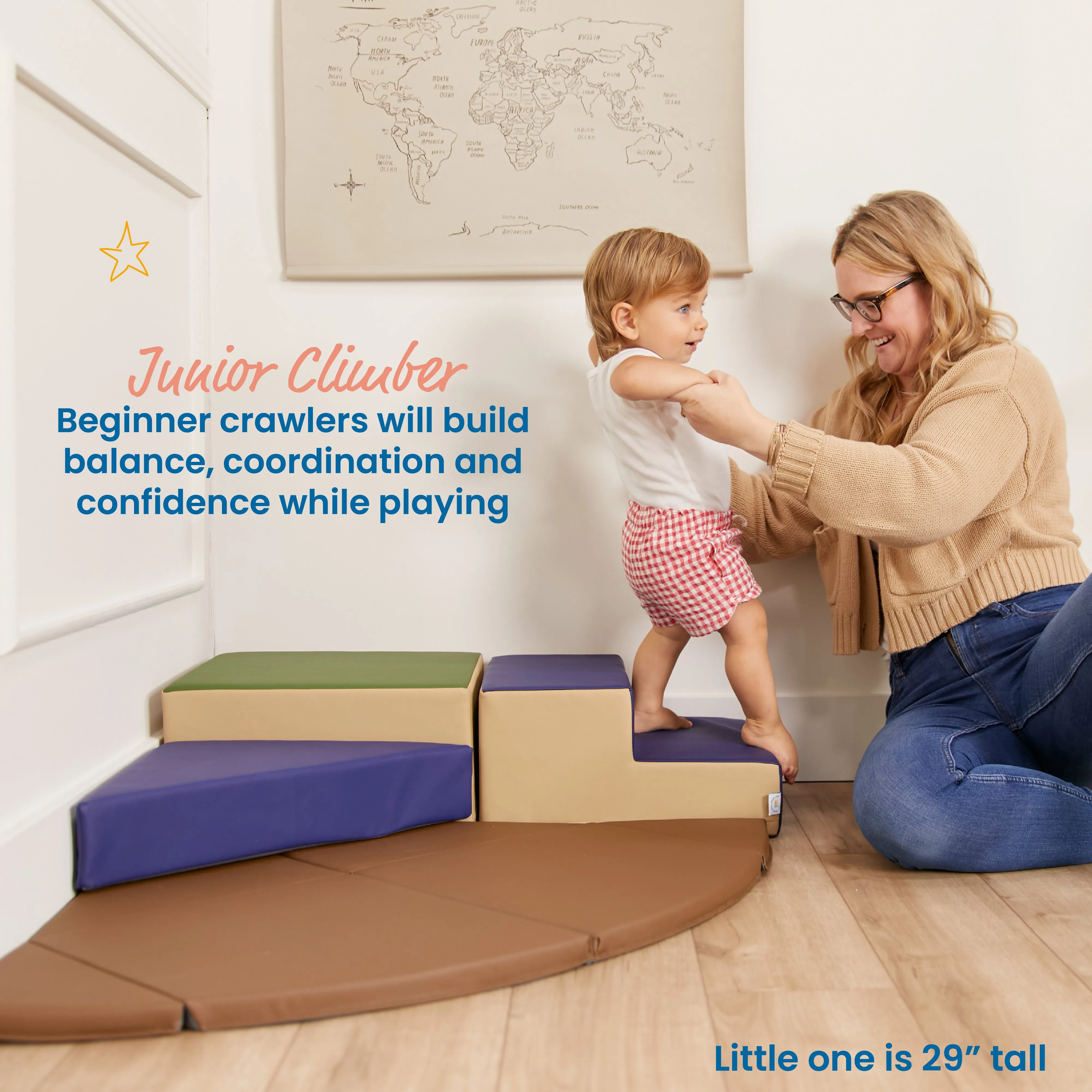 Junior Adventurer's Summit Step, Corner Climber, 4-Piece