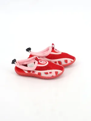 Kid's Girl Graphic Printed Water Shoes,Red/Pink