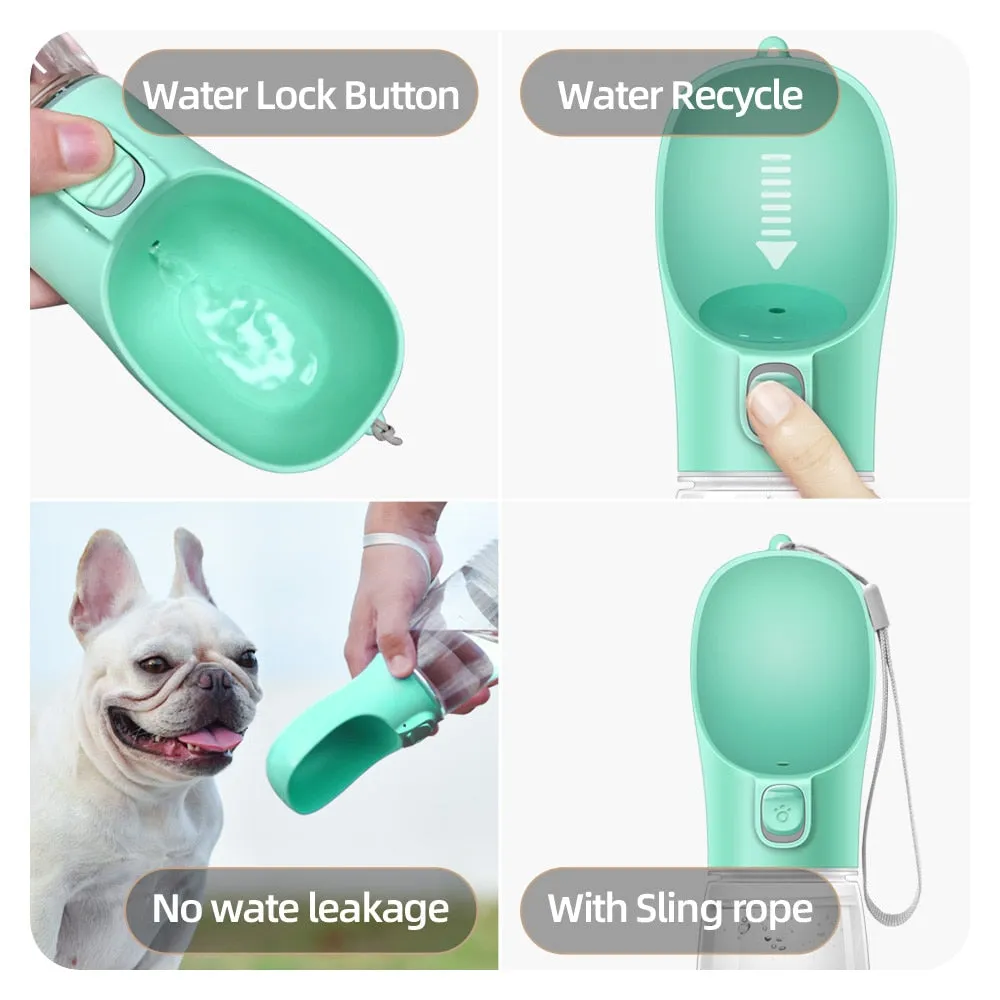 Leakproof Portable Dog Water Bottle For Small Large Dogs Outdoor Walking Drinking Bowls Chihuahua French Bulldog etc Supplies