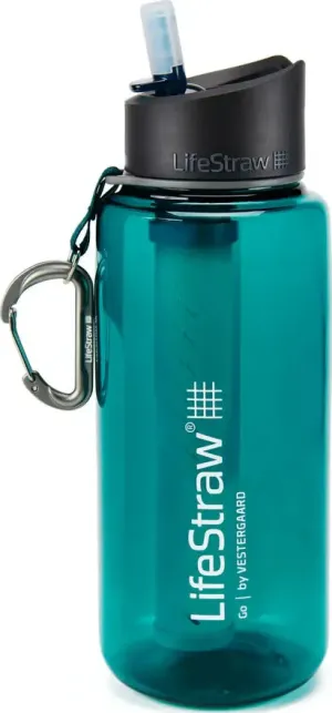 Lifestraw Go Water Filter Bottle 1 L Dark Teal | Buy Lifestraw Go Water Filter Bottle 1 L Dark Teal here | Outnorth