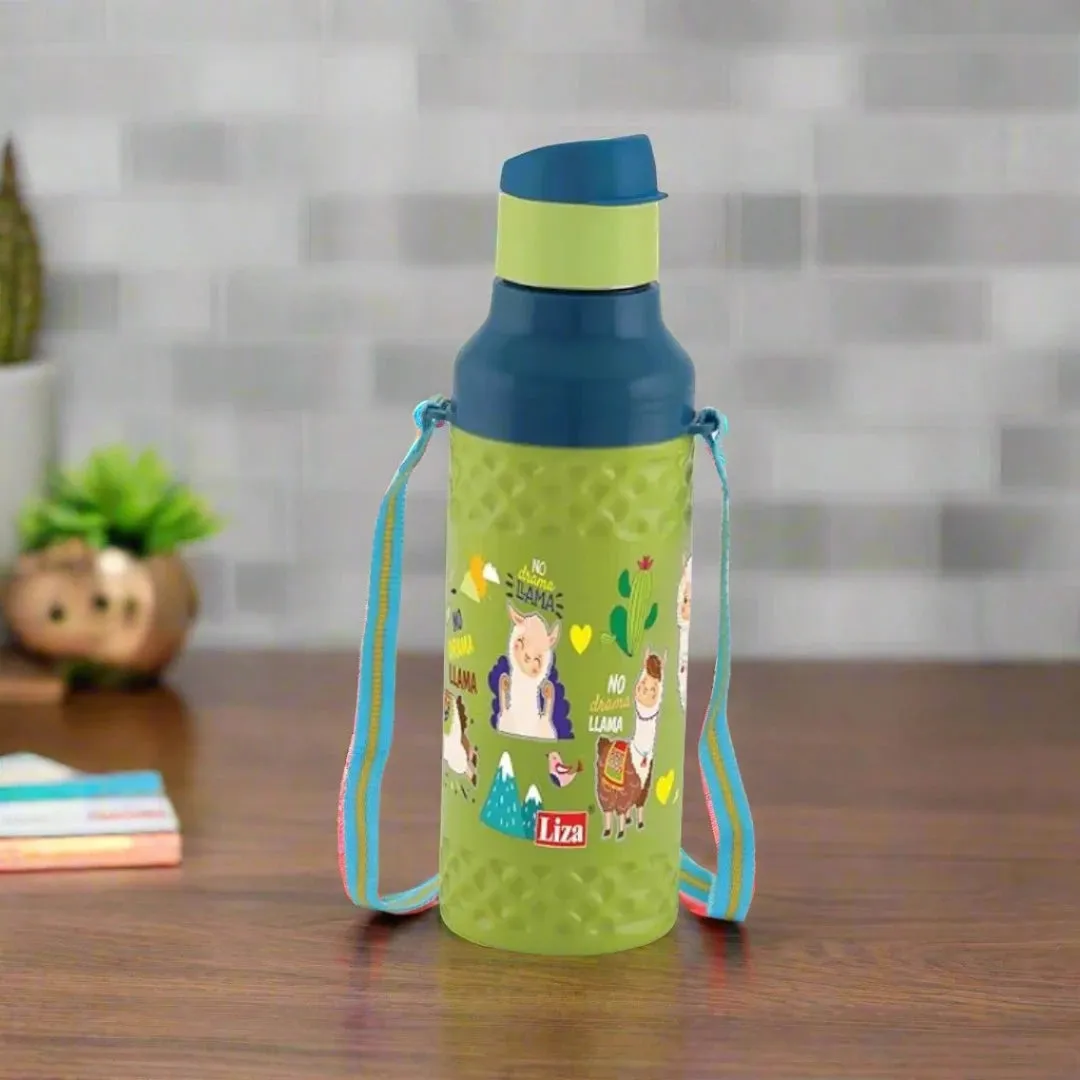 Liza Baby Boss Green Steel Insulated Water Bottle 480ml - Leakproof & Insulated Bottle For School