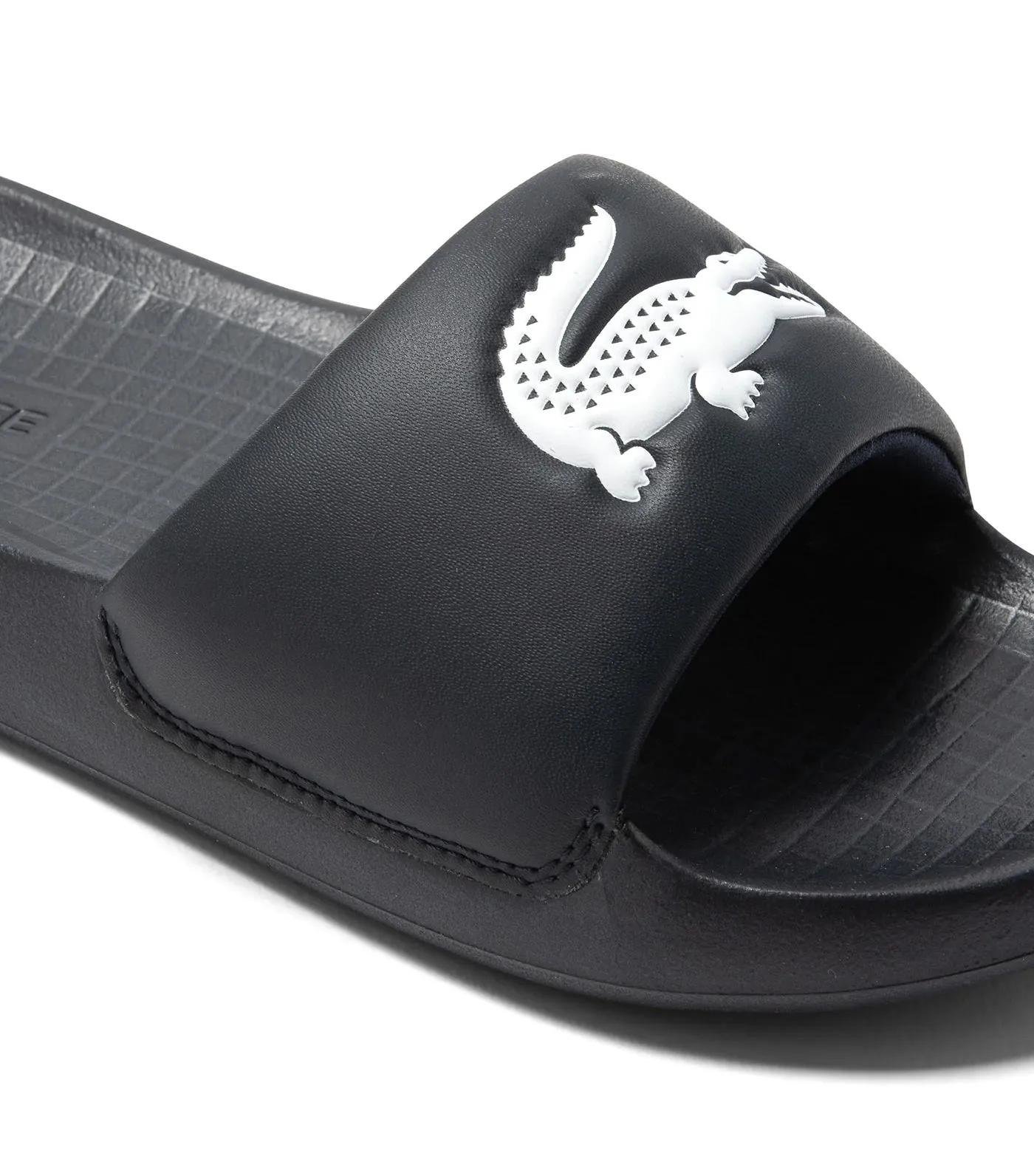 Men's Croco 1.0 Synthetic Slides Black/White