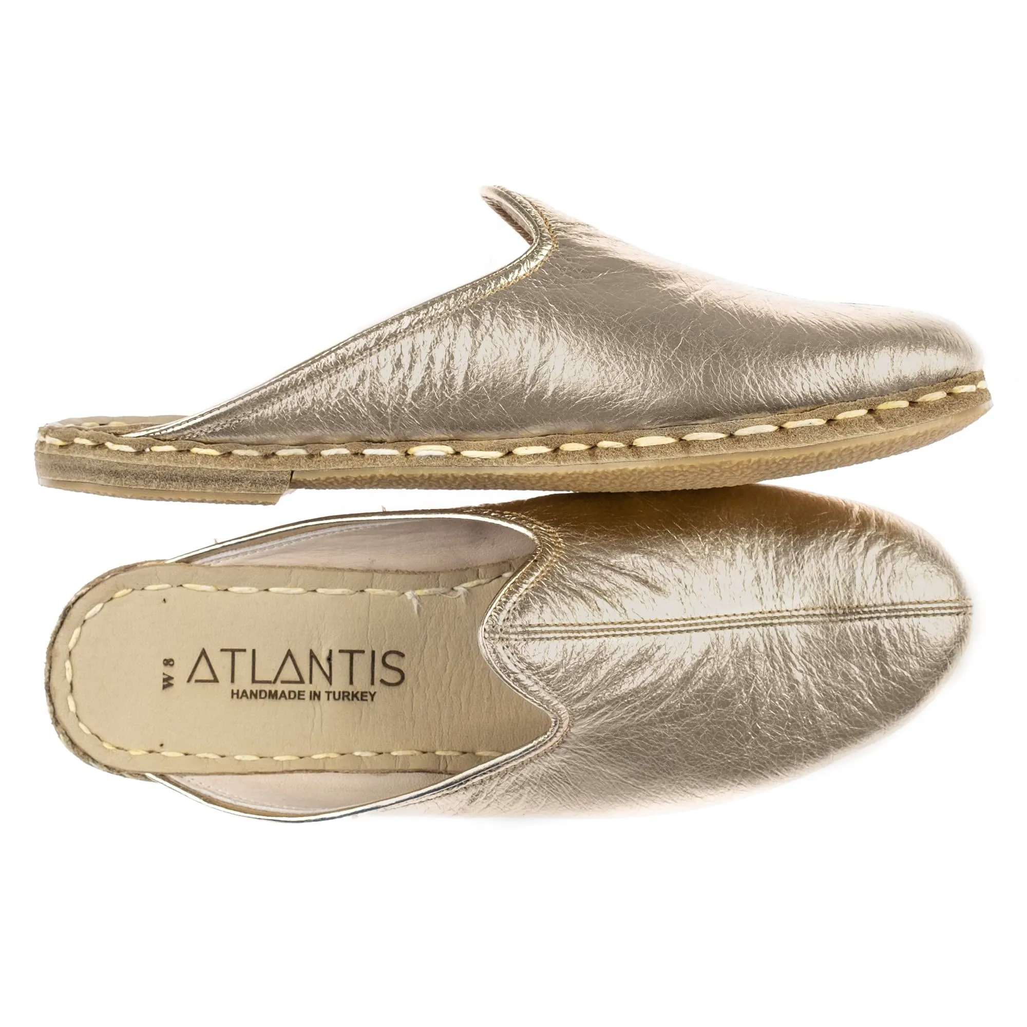 Men's Gold Slippers