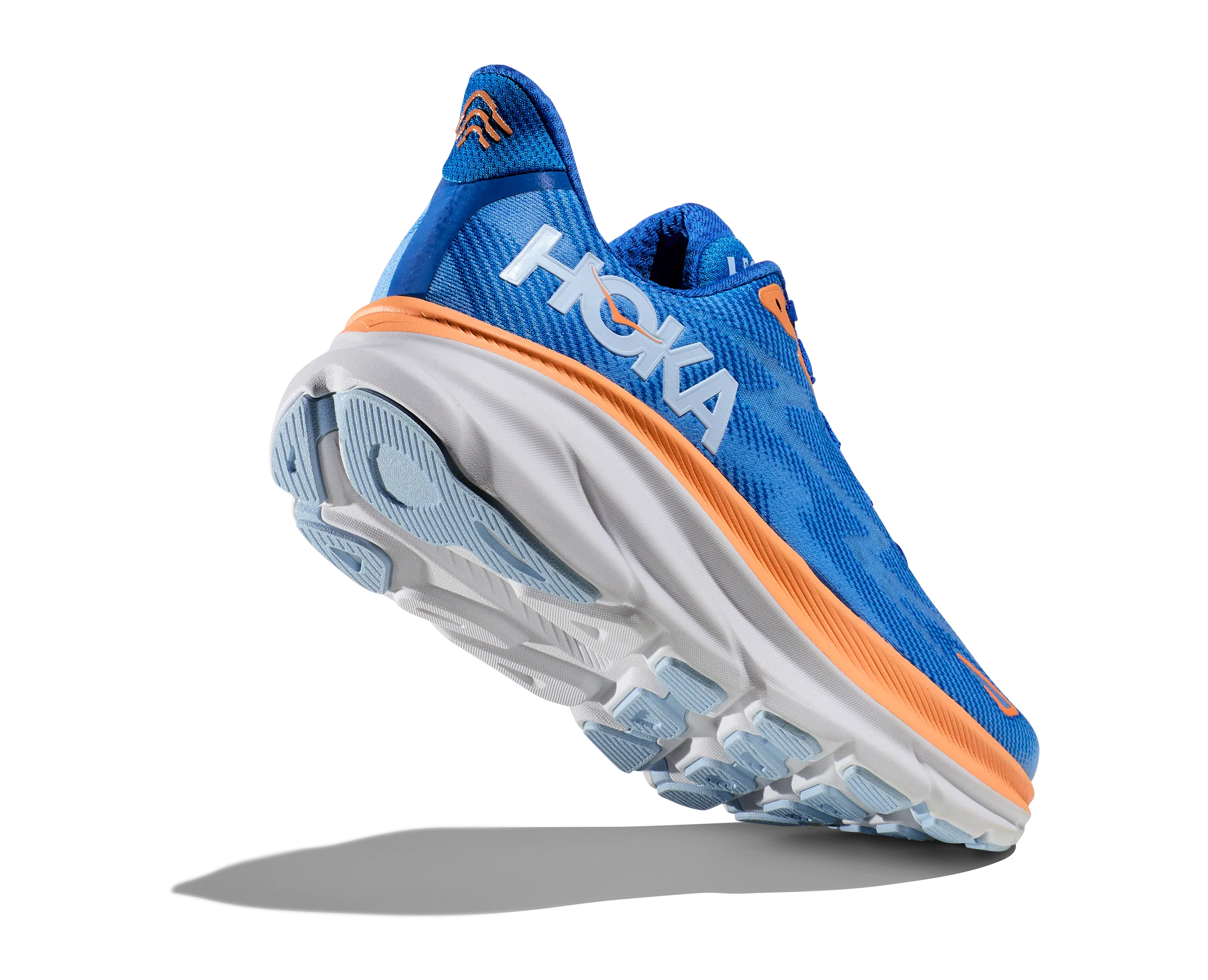 Men's Hoka Clifton 9 Color: Coastal Sky/All Aboard