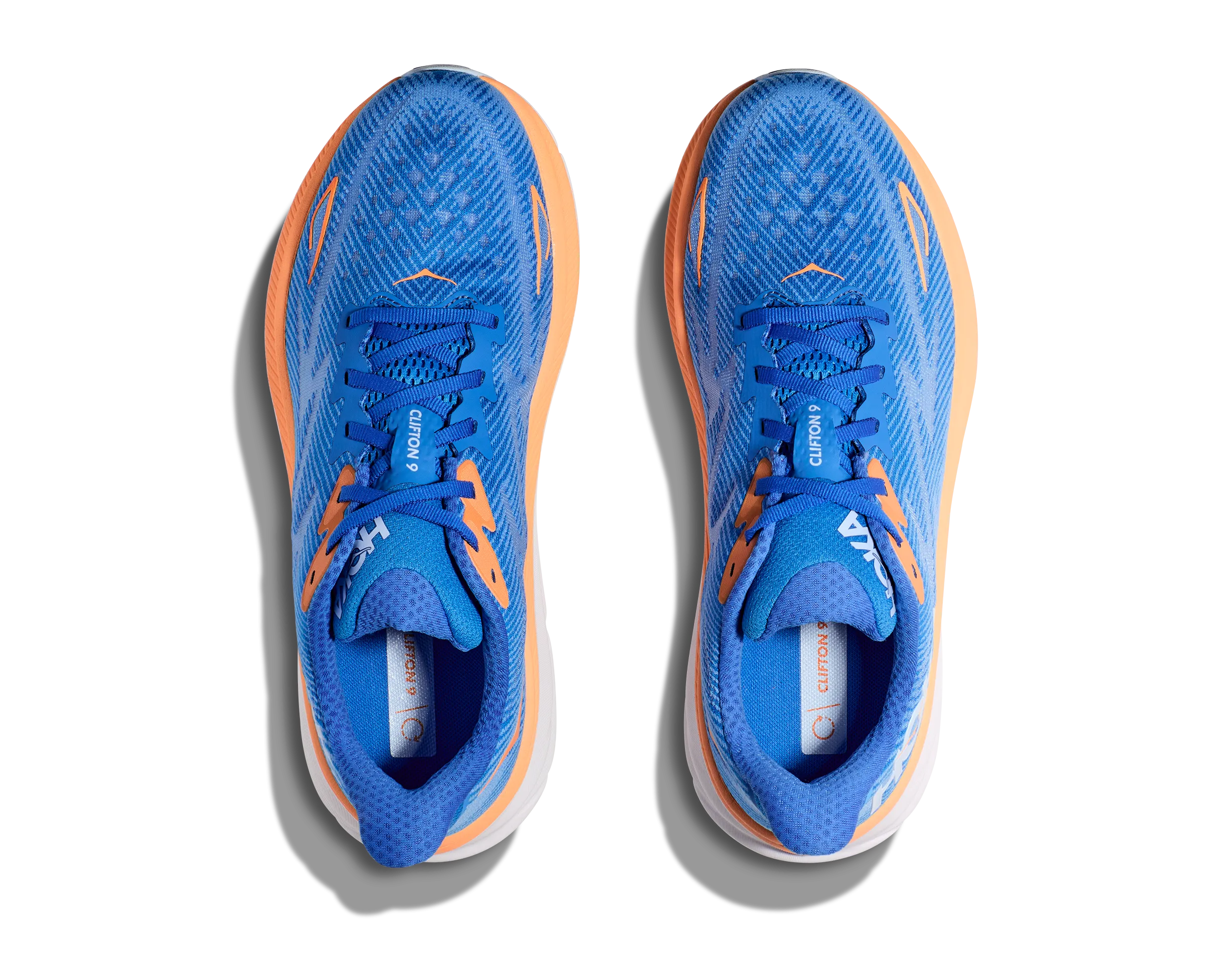 Men's Hoka Clifton 9 Color: Coastal Sky/All Aboard