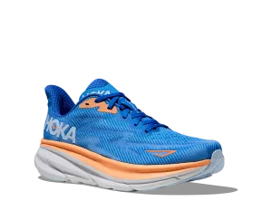 Men's Hoka Clifton 9 Color: Coastal Sky/All Aboard