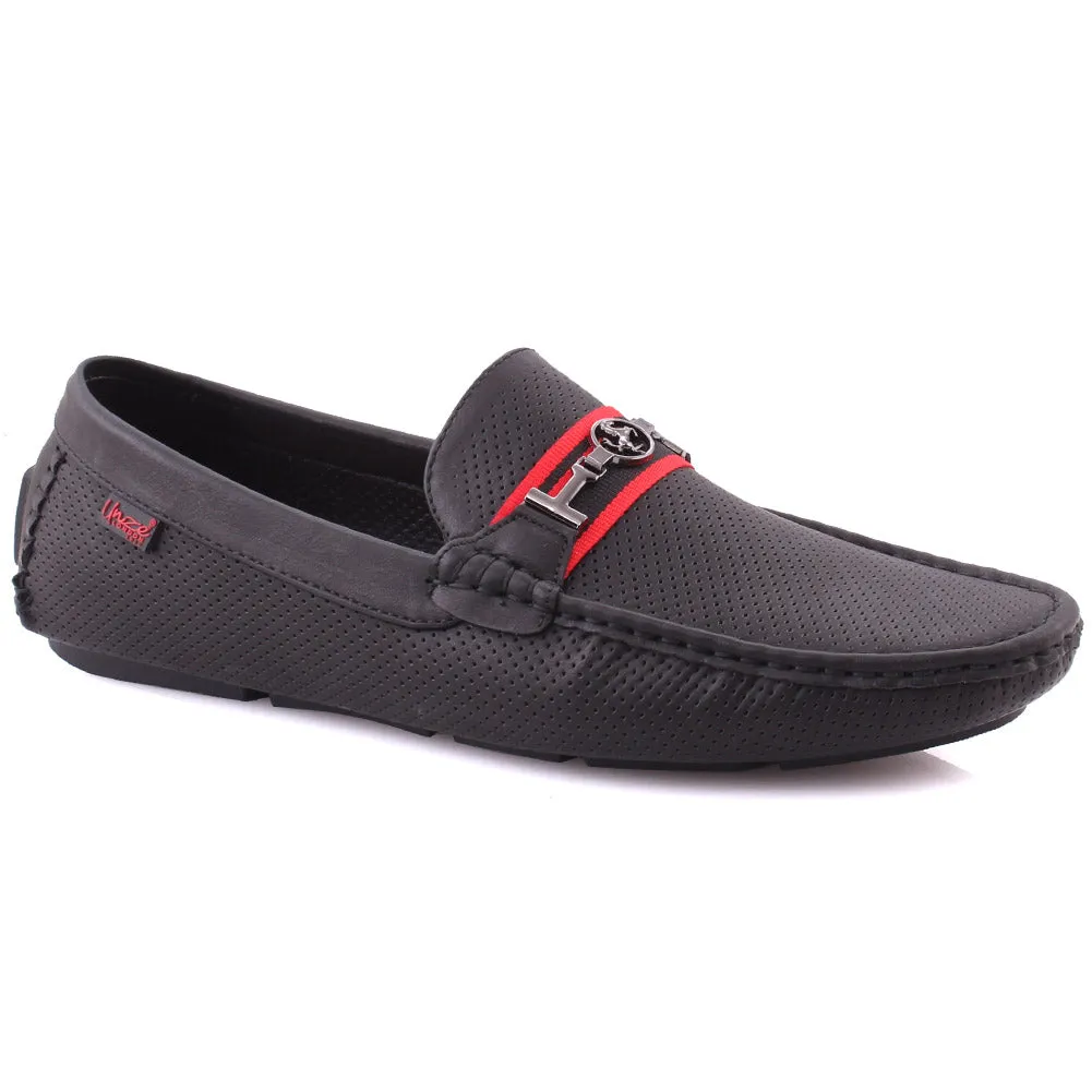 Men's “HUGH” Perforated Urbane Penny Loafers