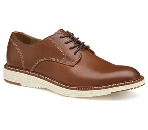 Men's Johnston & Murphy | Upton Plain Toe Wide | Tan Full Grain