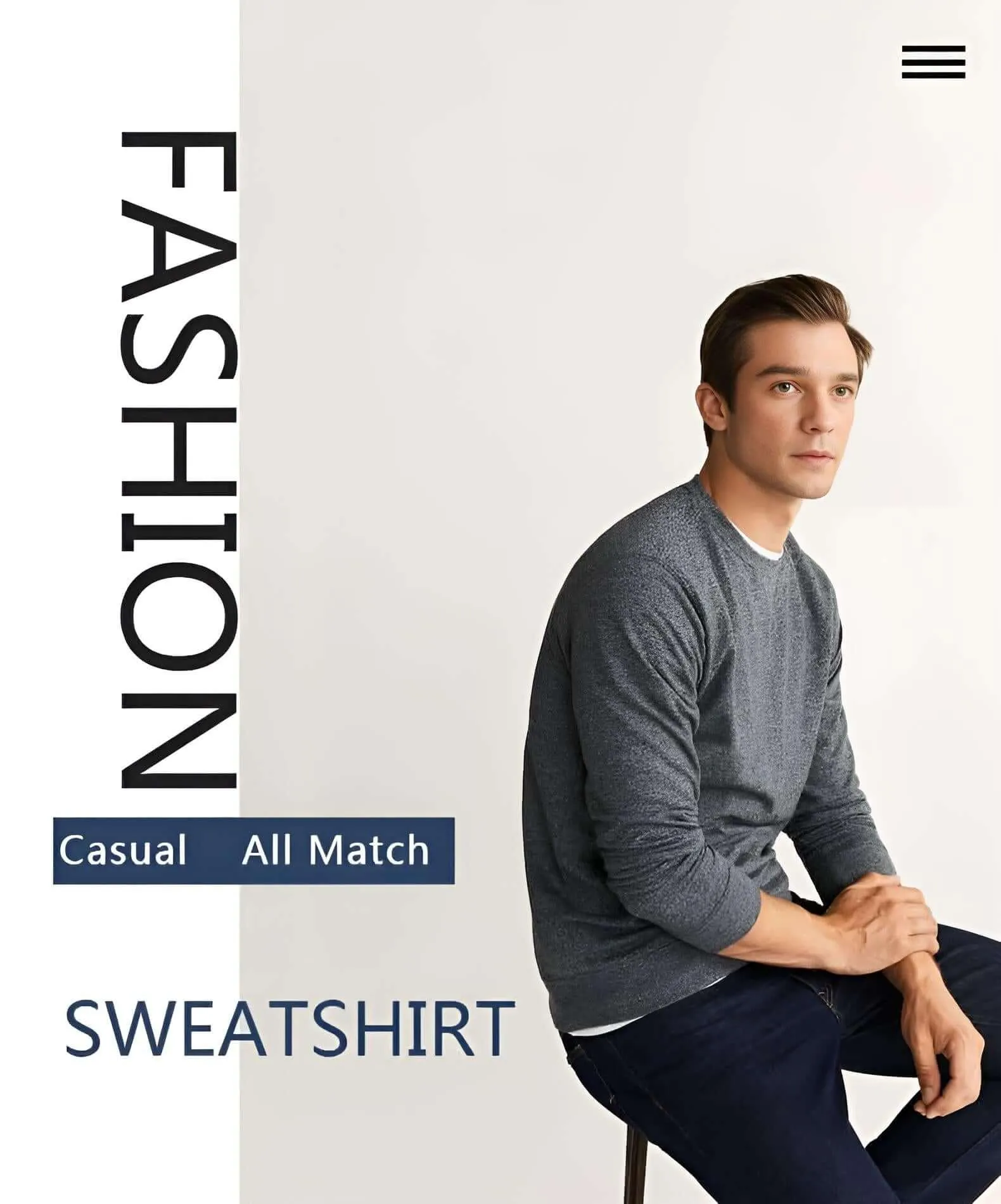 Men's Solid Color Sweatshirts