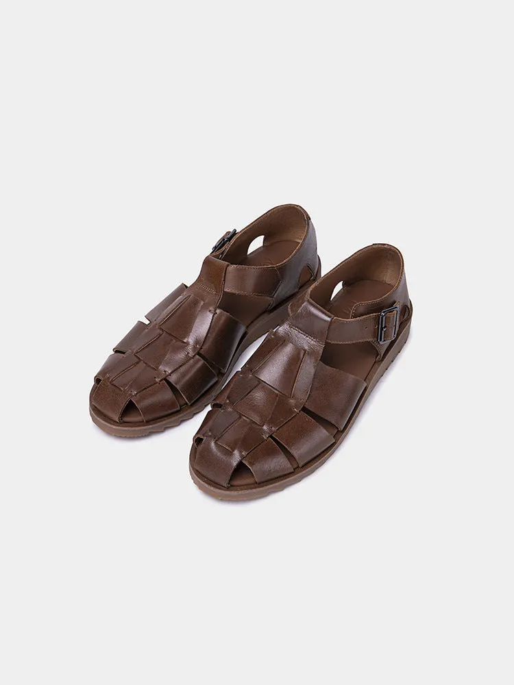 Men's Vintage Versatile Handmade Casual Gurkha Sandals Roman Sandals