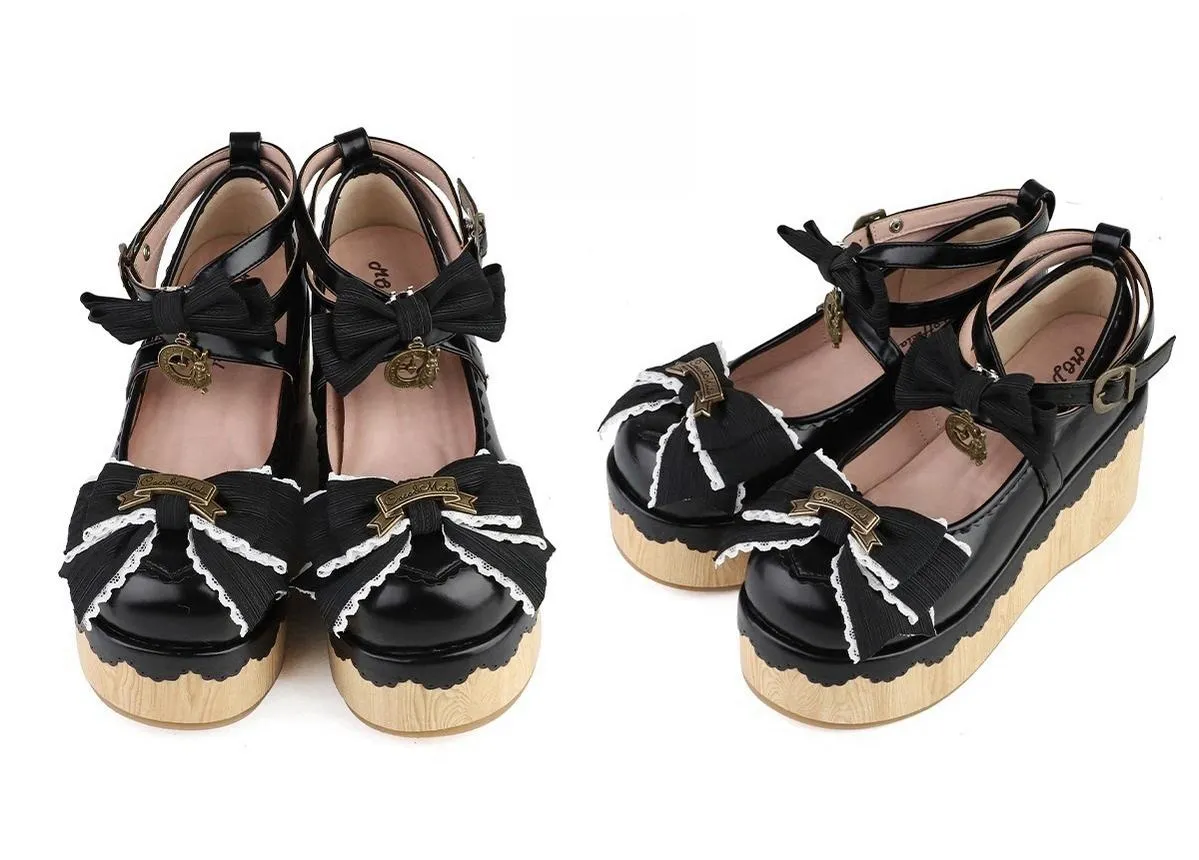 MODO~Hide and Seek~Kawaii Lolita Platform Shoes Thick Sole Shoes