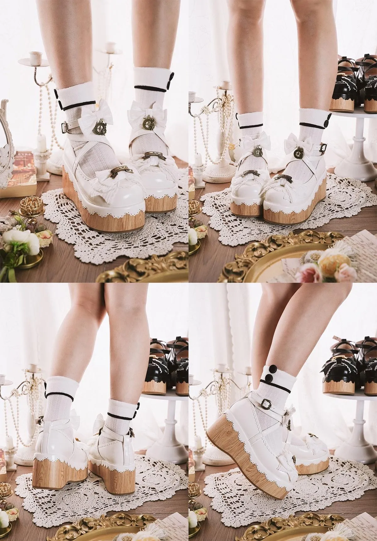 MODO~Hide and Seek~Kawaii Lolita Platform Shoes Thick Sole Shoes