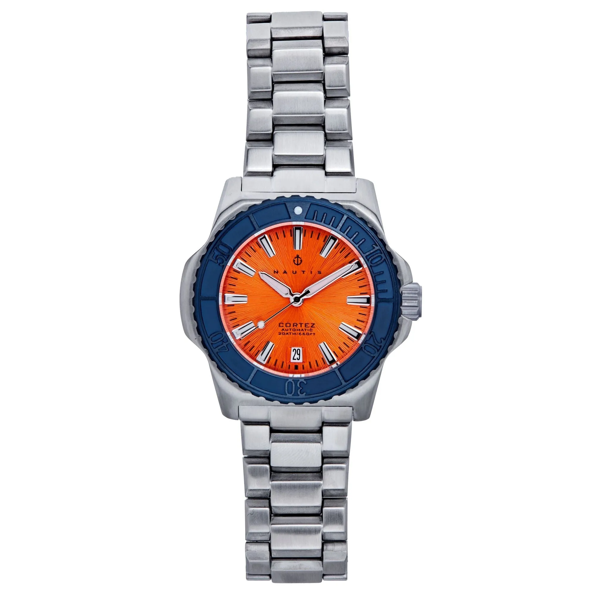 Nautis Cortez Automatic Bracelet Watch w/Date - Gray