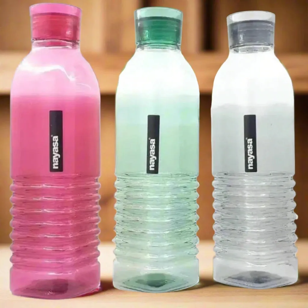 NAYASA Dorino Plastic Fridge Water Bottle set of 6