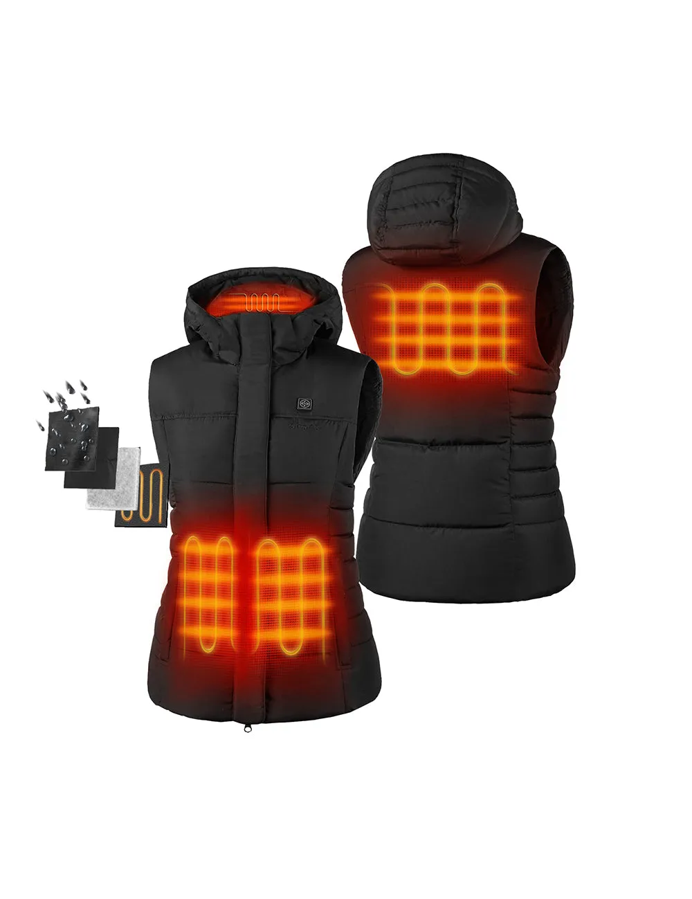 (Open-box) Women's Heated Down Vest - Slim Fit