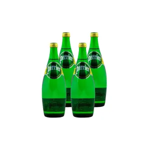 Perrier Sparkling Mineral Water 750ml (Pack of 4) – Refreshing Elegance in Glass