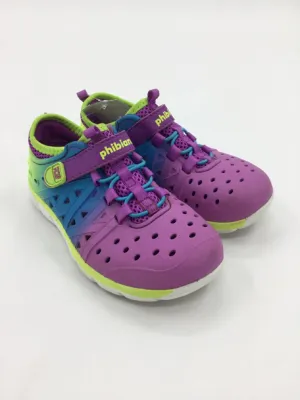 Phibian by Stride Rite Child Size 10 Purple Water Shoes