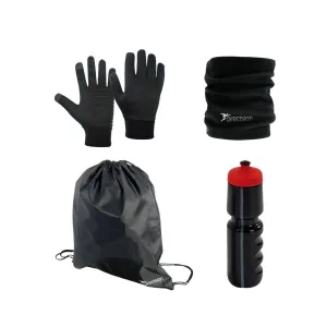 Precision Winter Football Junior 4 Piece Pack - Gloves/Snood/Bottle/Bag