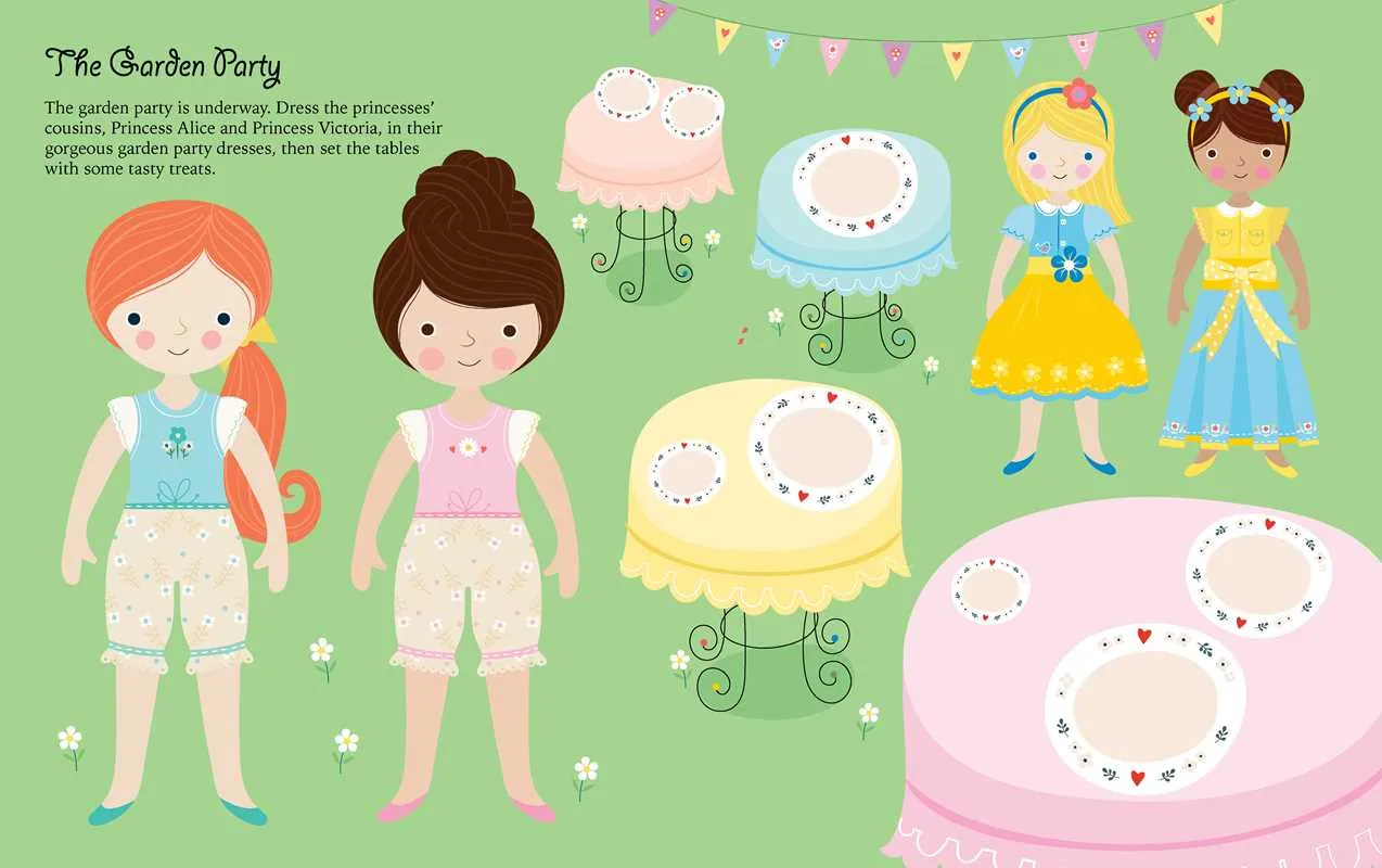 Princesses: Dress-Up Sticker Book by