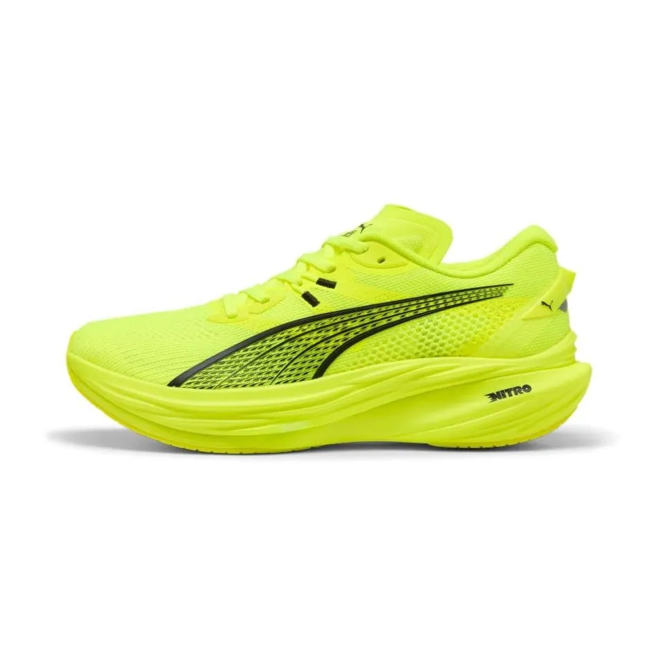 Puma Men's Deviate NITRO 3 Running Shoes in Yellow Alert/PUMA Black SS25