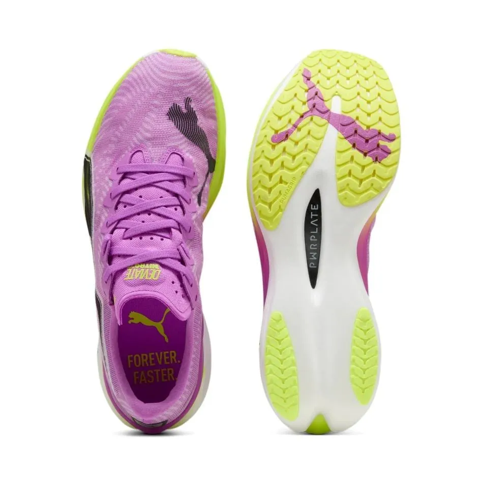 Puma Men's Deviate NITRO Elite 3 Running Shoes in Pure Magenta/Yellow Alert SS25