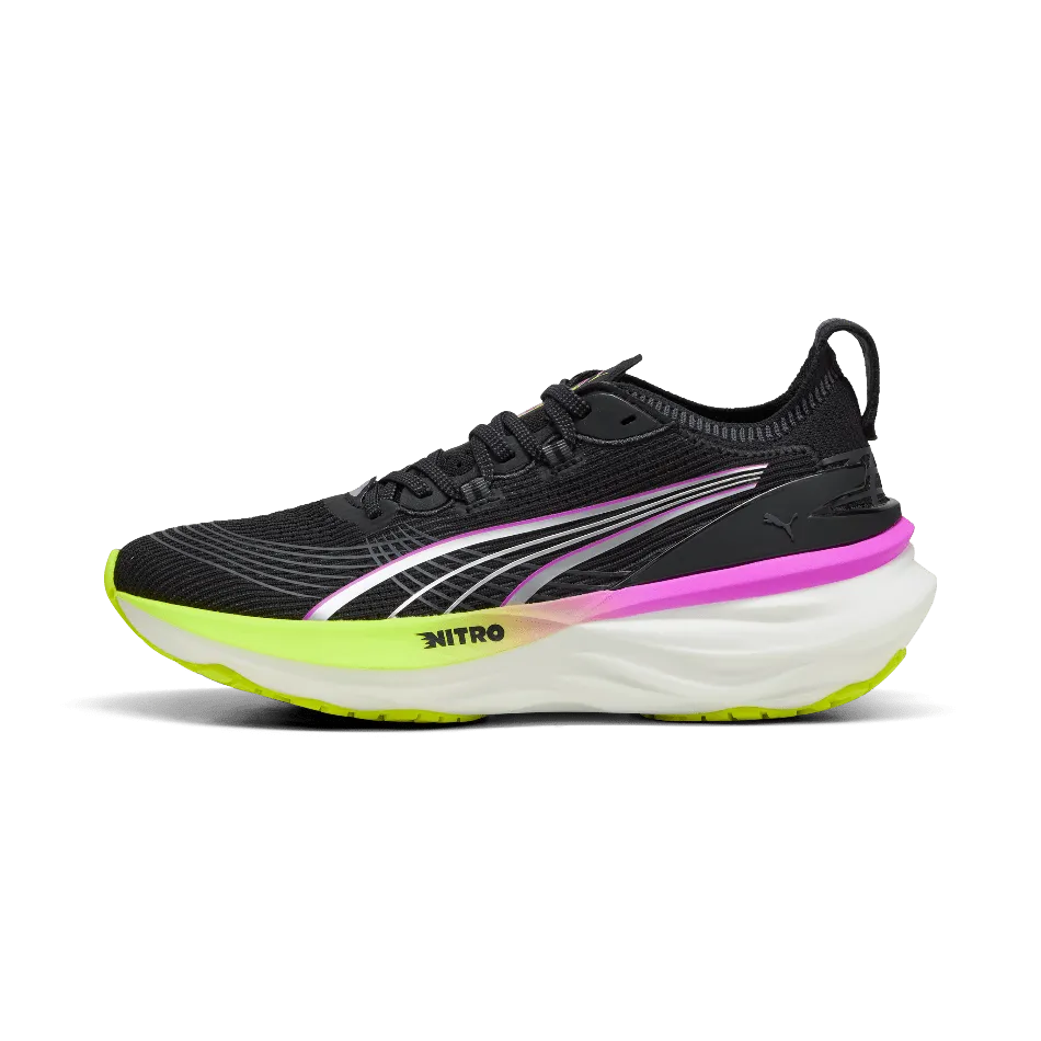 Puma Women's ForeverRun NITRO 2 Running Shoes in Puma Black/Pure Magneta SS25