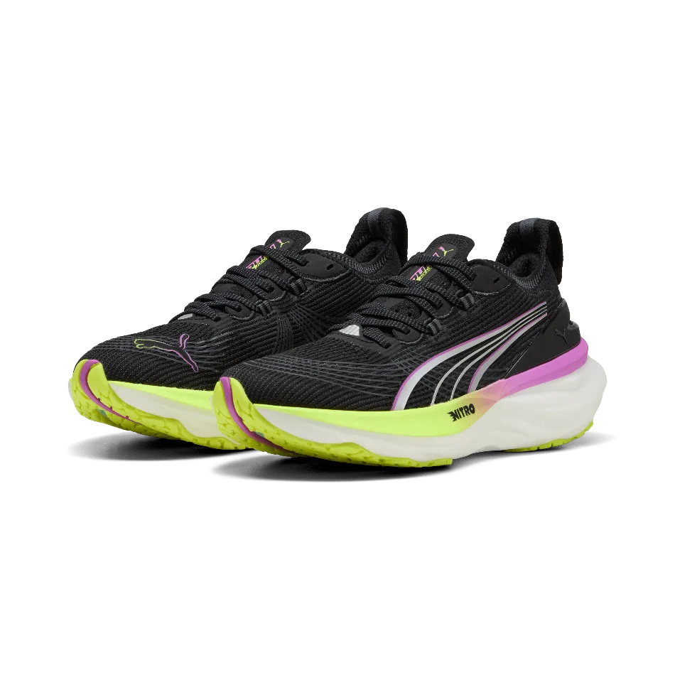 Puma Women's ForeverRun NITRO 2 Running Shoes in Puma Black/Pure Magneta SS25