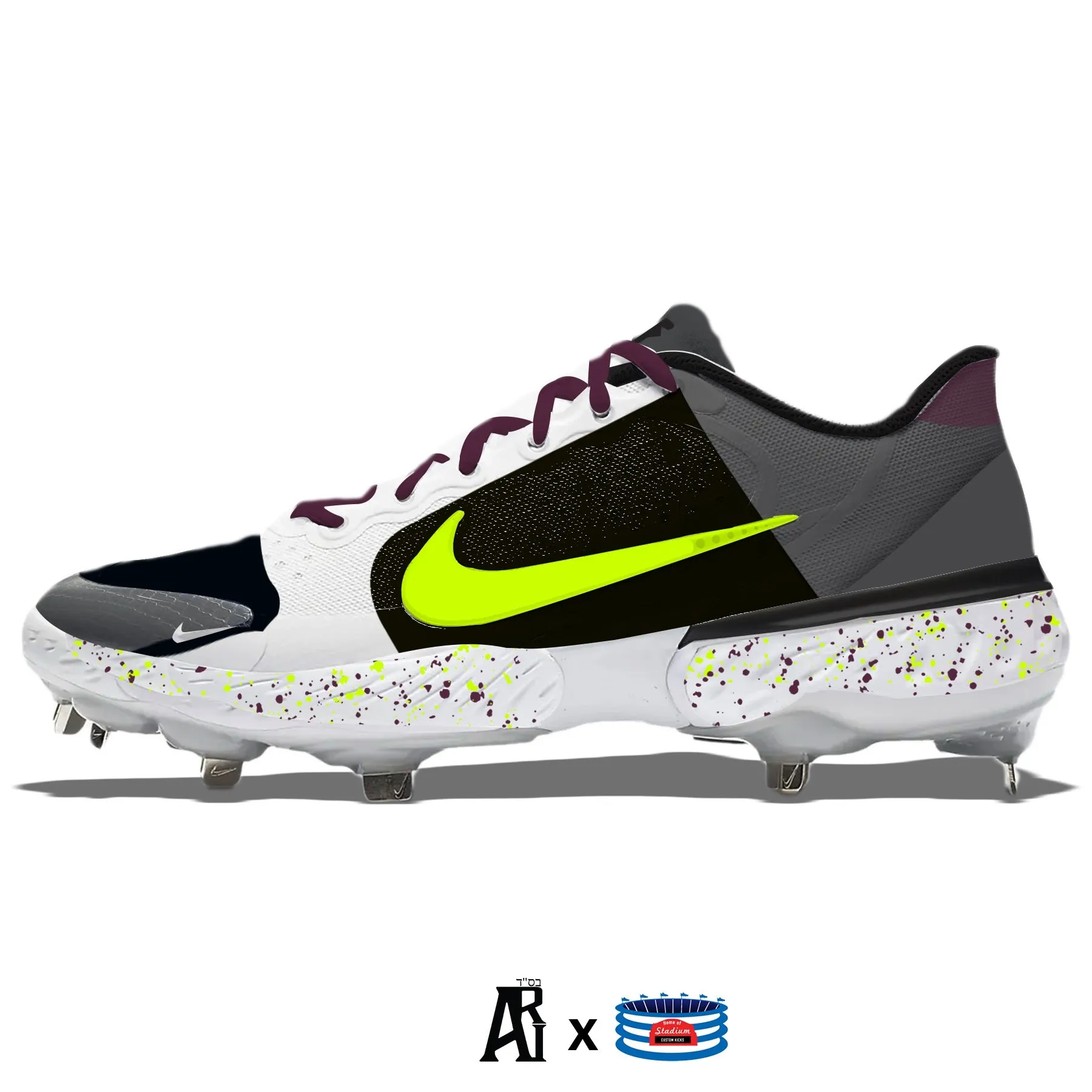 "Chaos" Nike Alpha Huarache Elite 3 Cleats