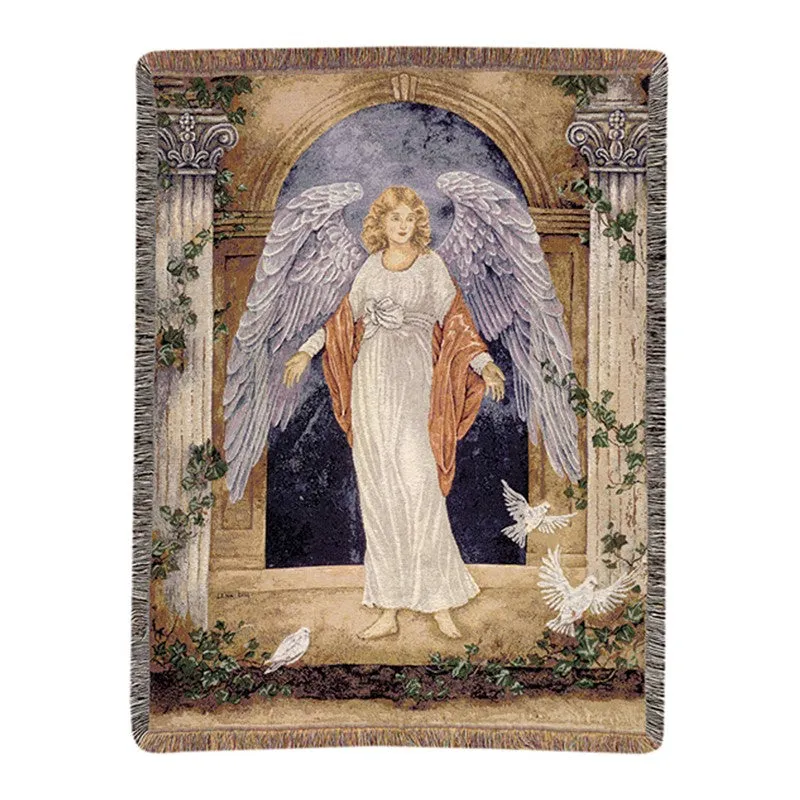 "Guardian Angel" Tapestry Throw