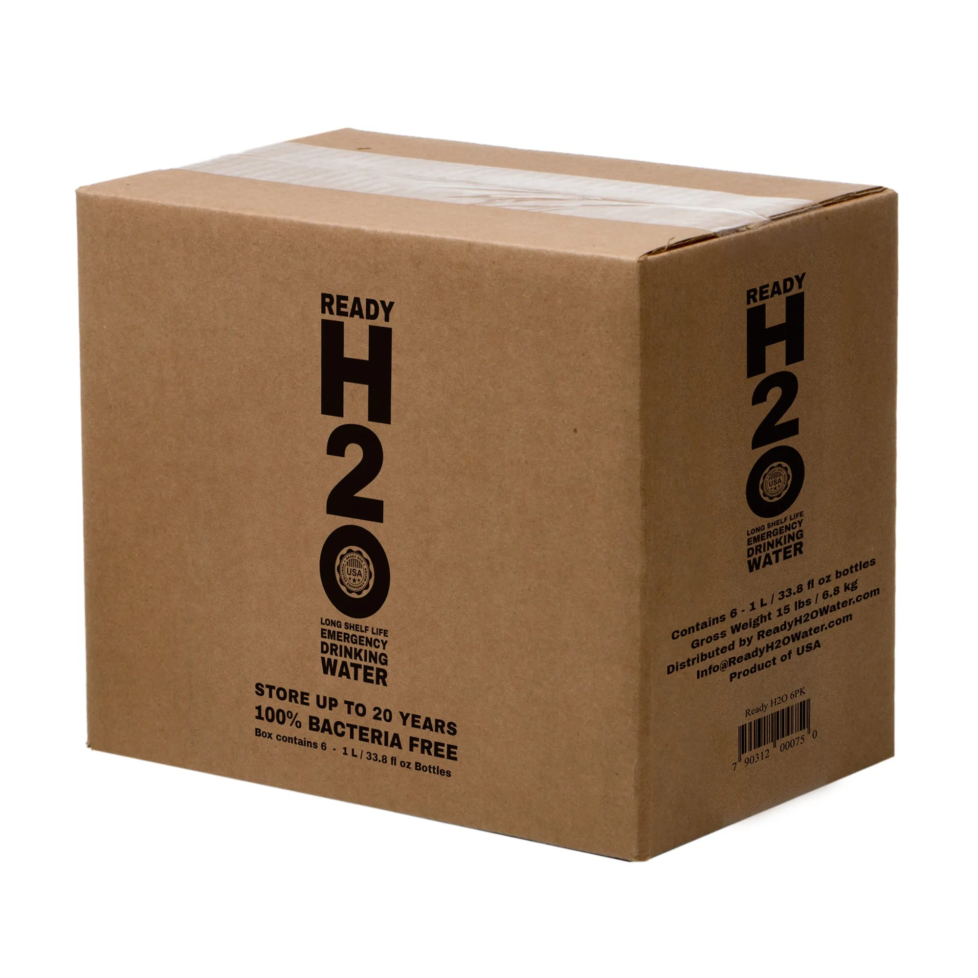 Ready H2O - One-Liter Bottles - 6 Pack