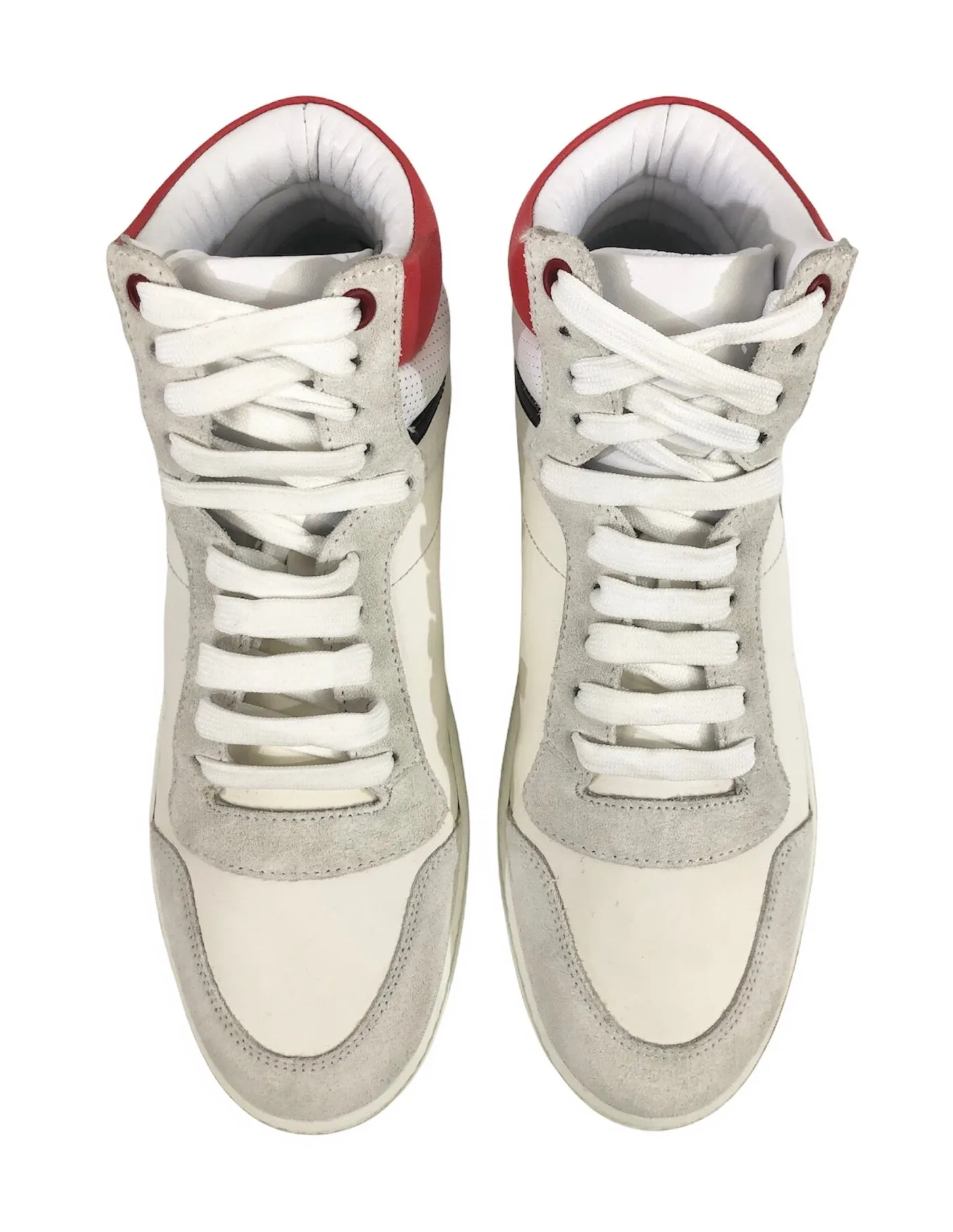 Reeth Suede and Leather High Top Sneakers | Size US 8 - EU 38