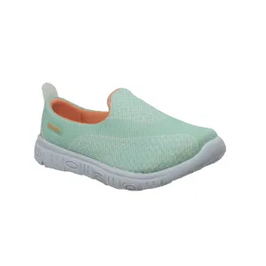 Rocsoc Womens Green/Orange Comfort Stride Slip On Mesh