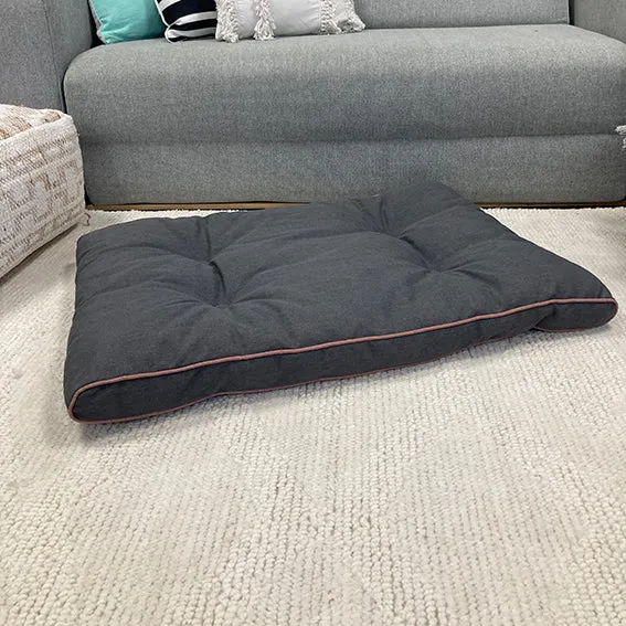 SAMPLE SALE: Charcoal Tufted Pillow Bed