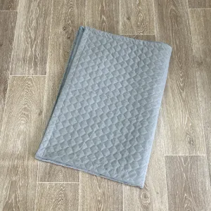 SAMPLE SALE: Quilted Material Grey Pet Blanket