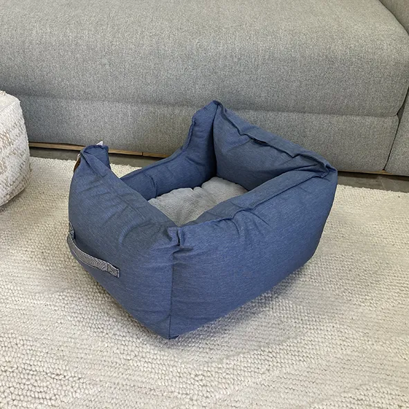 SAMPLE SALE: Water Resistant Slate High Side Square Bed