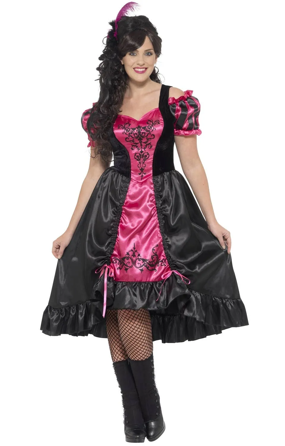 Sassy Saloon Girl Plus Size Womens Costume