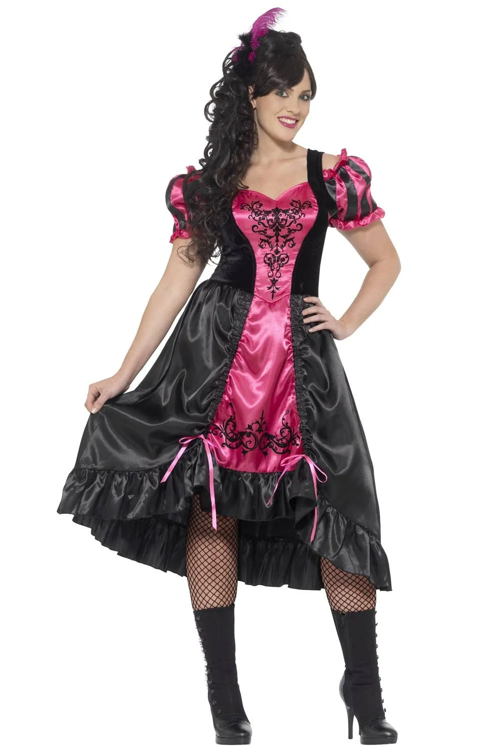 Sassy Saloon Girl Plus Size Womens Costume