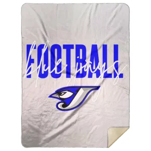 Script Football MSHL Premium Sherpa Blanket 60x80