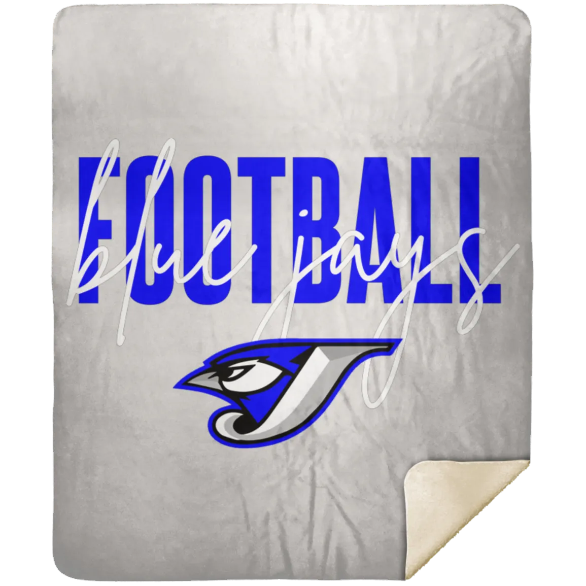 Script Football MSHM Premium Sherpa Blanket 50x60