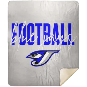 Script Football MSHM Premium Sherpa Blanket 50x60