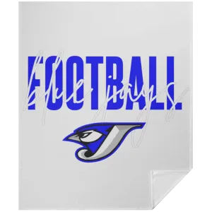 Script Football TVM Twin Velvet Blanket 50x60